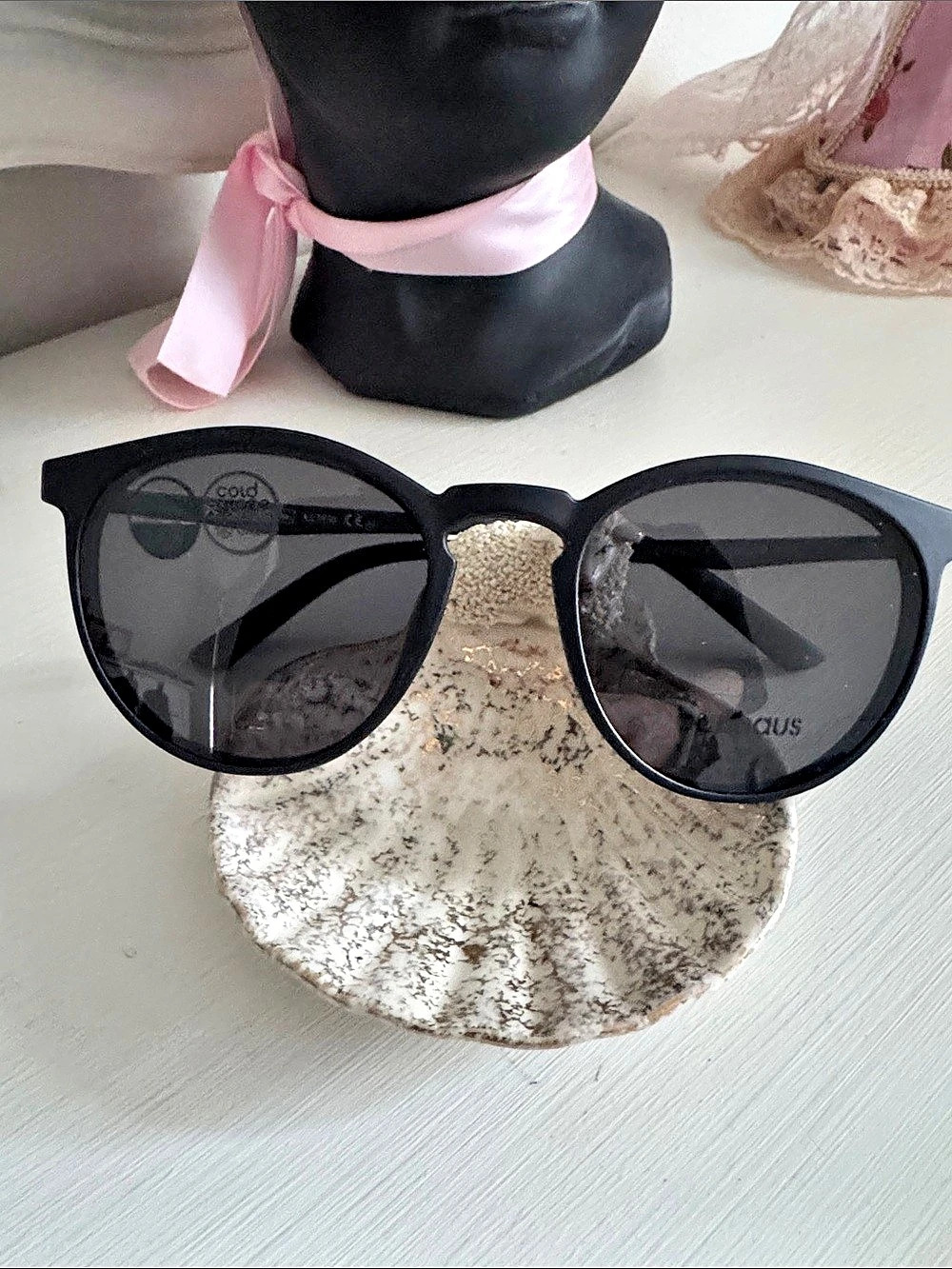 NEW bauhaus EA8035 Black Eyeglasses & Sunglasses with Case
